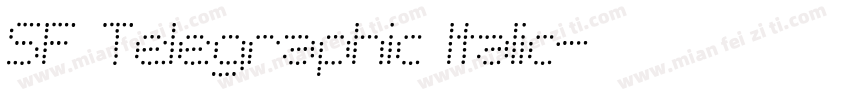 SF Telegraphic Italic字体转换